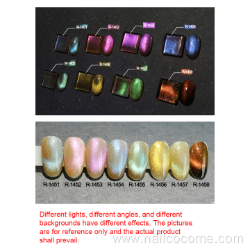 CCO High Quality colored crystal cat eye Gel Polish Nail for lady beauty